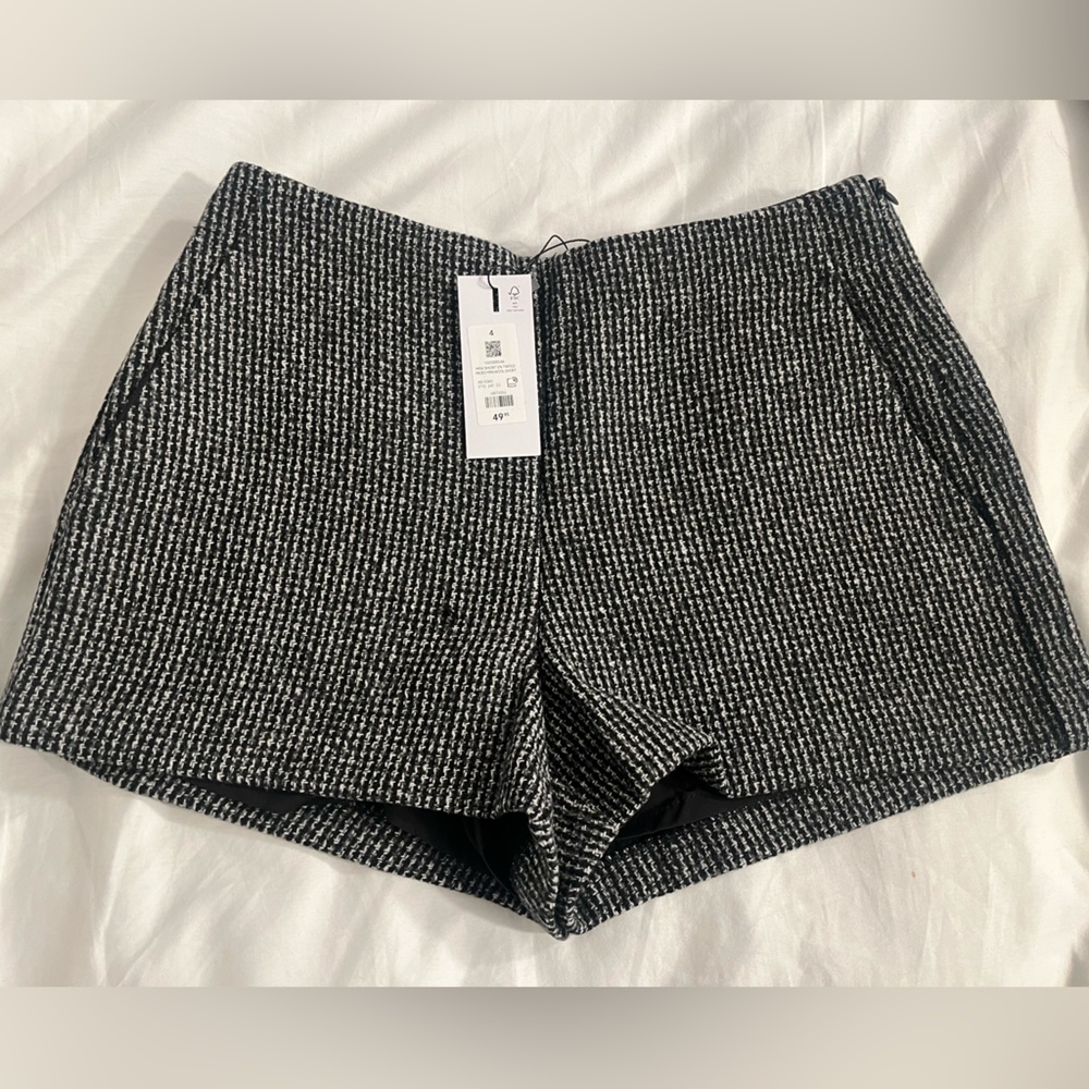 Micro Mini Tweed Shorts | Size 4 | NWT